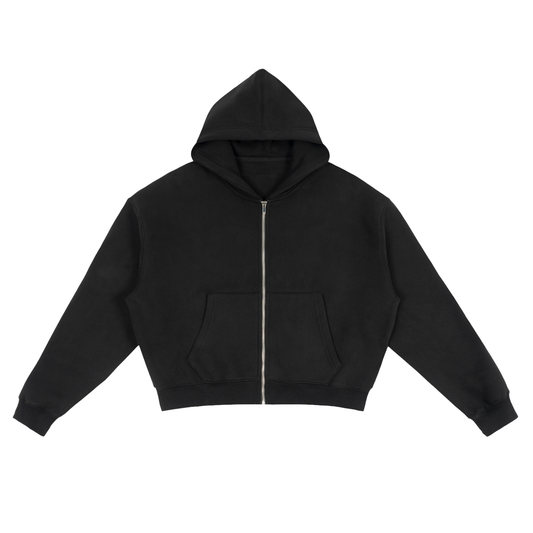 INPUT CROP ZIP HOODIE