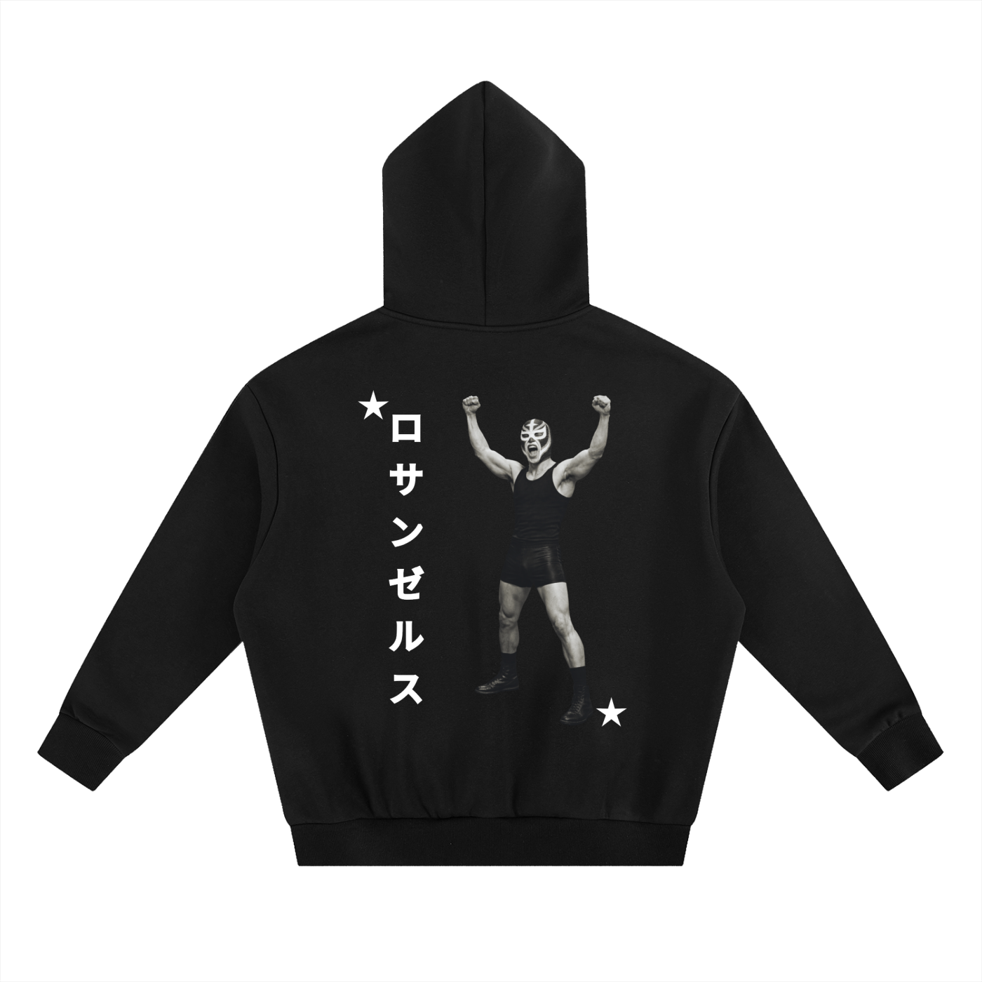 ロサンゼルス HOODIE 01 BLACK