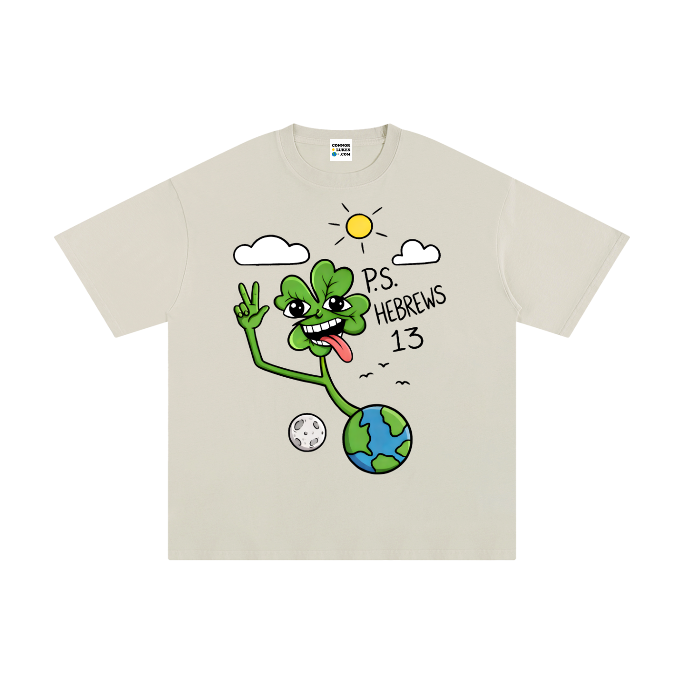 4 LEAF VISION BLACK LETTERS