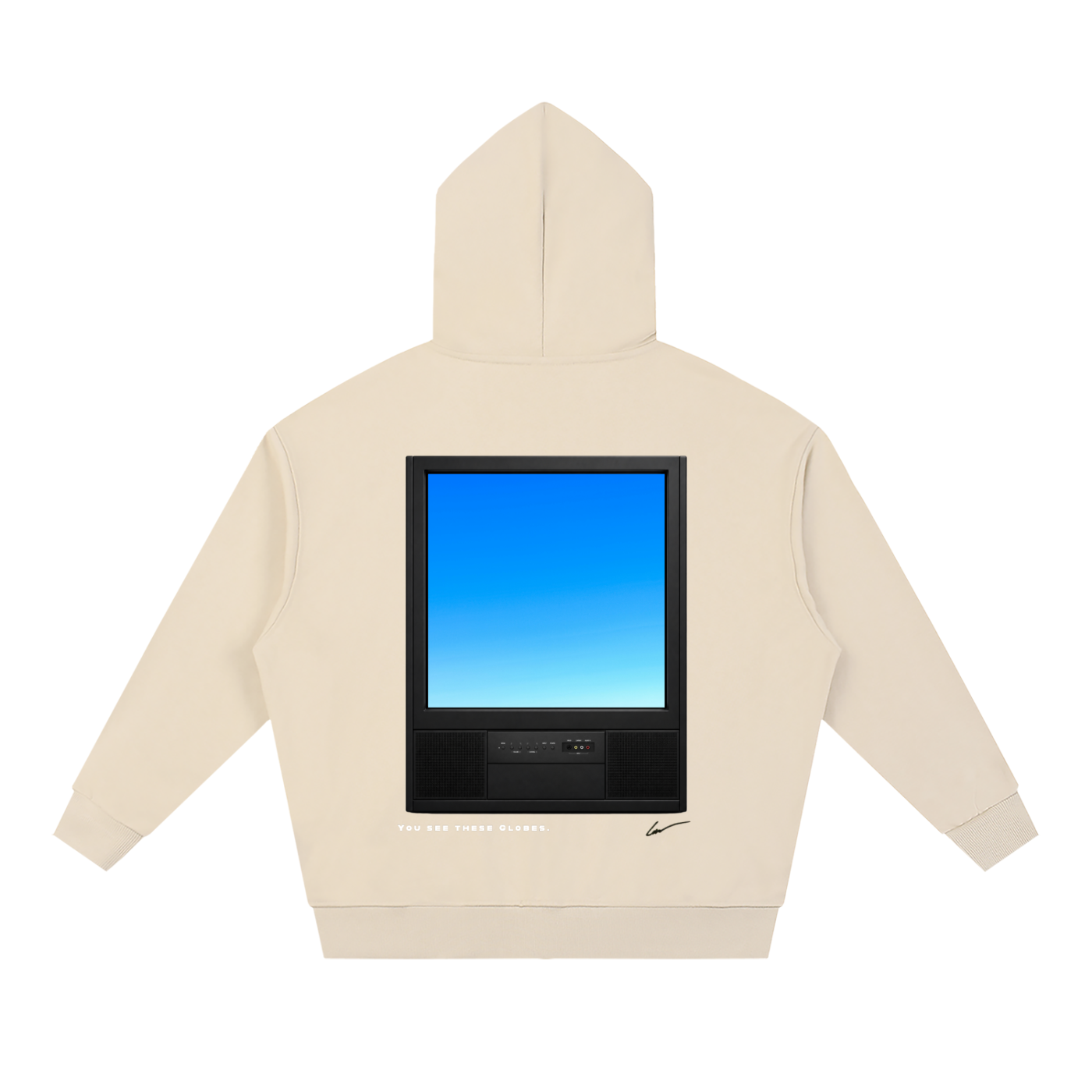 LUKE’S TV LOOSE ZIP UP HOODIE