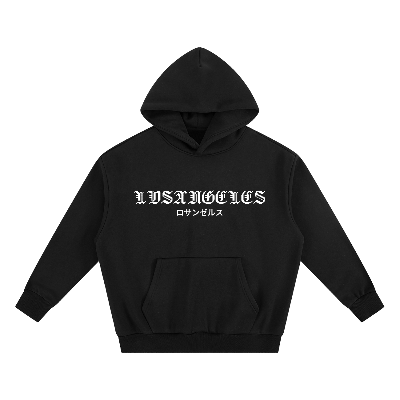 ロサンゼルス HOODIE 01 BLACK