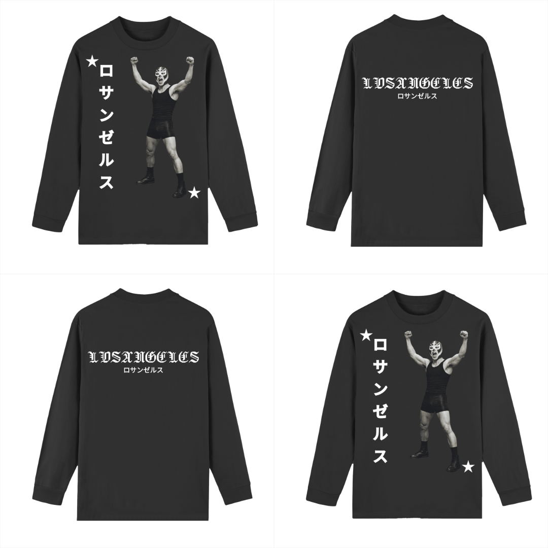ロサンゼルス LONGSLEEVE 01 BLACK