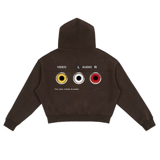 INPUT CROP ZIP HOODIE