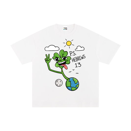 4 LEAF VISION BLACK LETTERS
