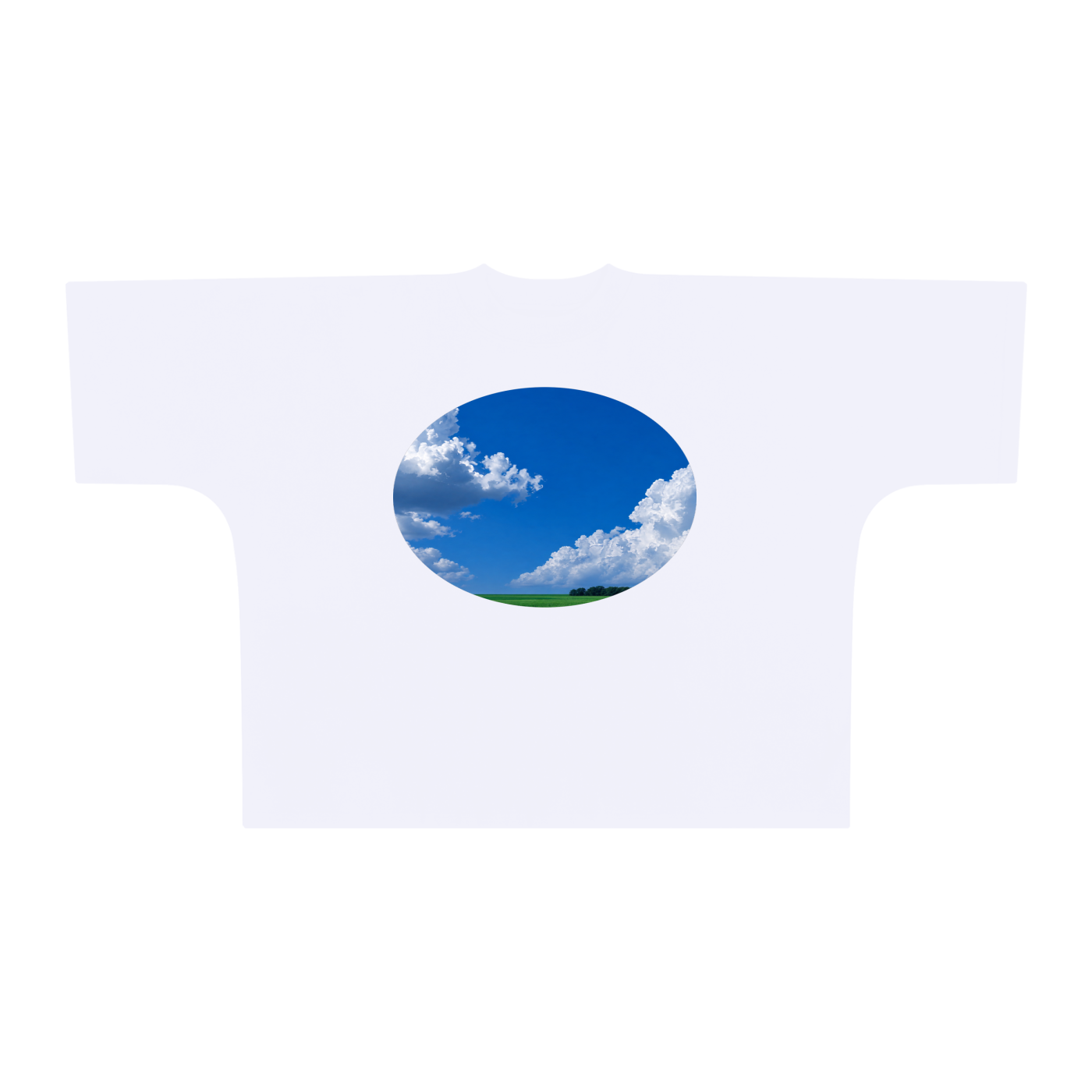 LUKES SKY SCENE DRAPE TEE