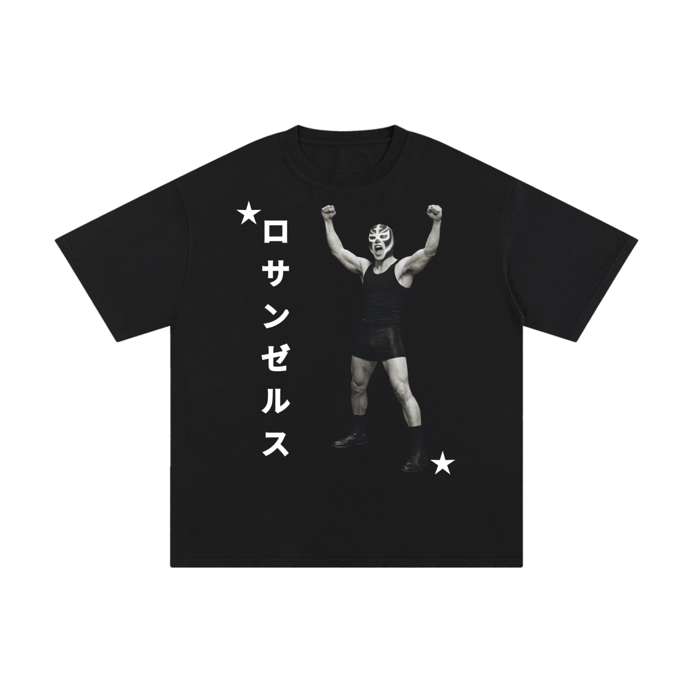 ロサンゼルス TEE 01 BLACK