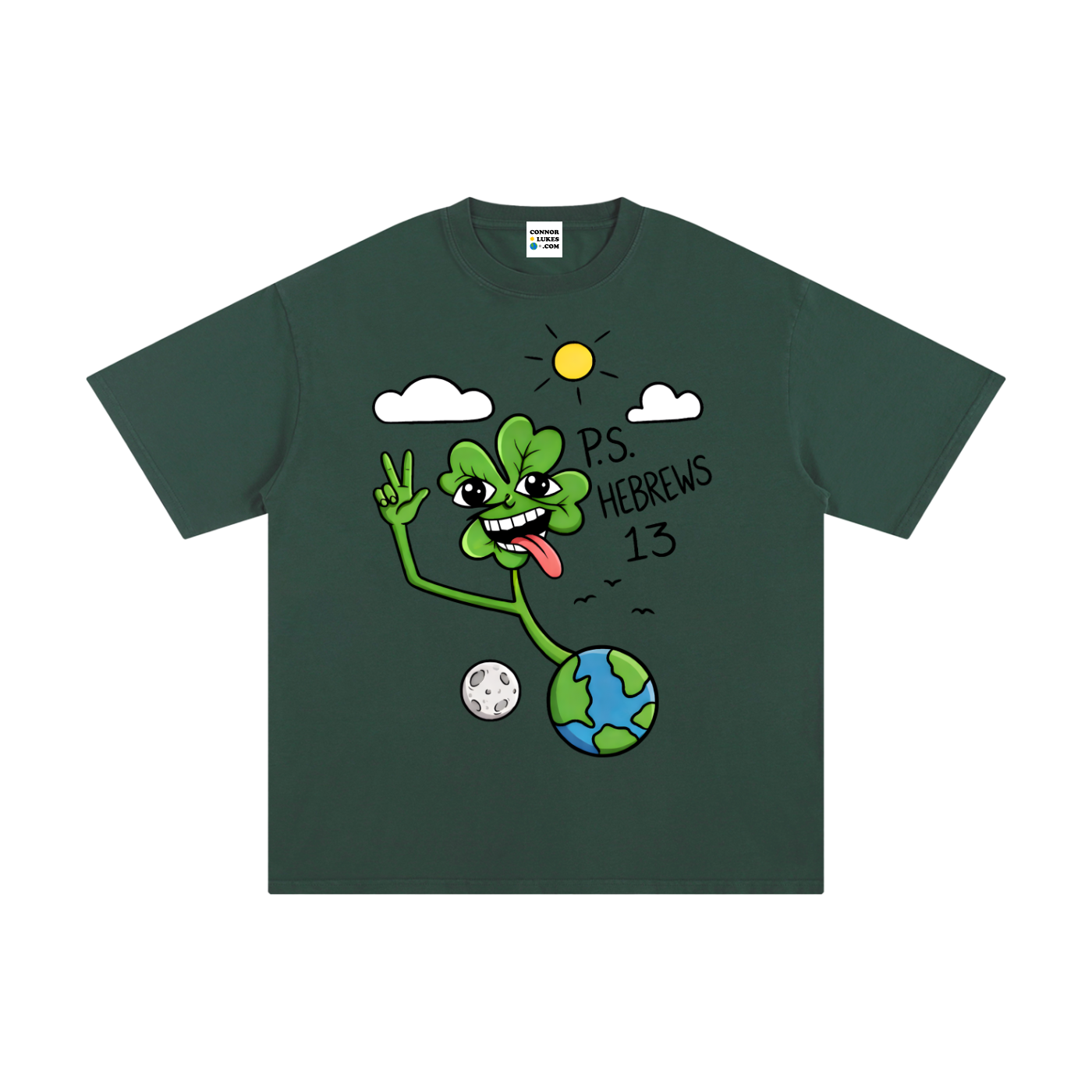 4 LEAF VISION BLACK LETTERS